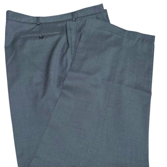 PAUL FREDRICK 100% Virgin Wool Dress Pants NWOT Made in Italy Pleated Mens Sz 44